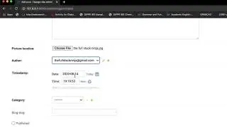 12 Add First Blog post