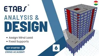 6-Assign Wind and Live Load | ETABS Course 1