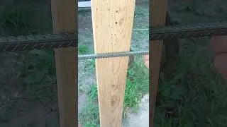 Really Practical Tips and Advice. How to Securely Attach a Metal Rod to a Wooden post #shorts #tips