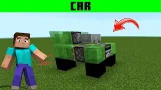 How To Make A Car In Minecraft 🚗 #shorts