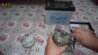 OVERHAUL ALTERNATOR - CHECKING RECTIFIER DIODE & REGULATOR