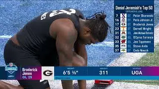 Broderick Jones runs an official 4.97-second the 40-yard dash at the 2023 NFL Scouting Combine