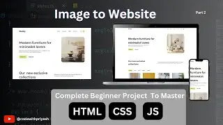 Image to Responsive E-com Website Using HTML CSS JS | Complete Css Tutorial from scratch | Part-2