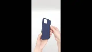 Силиконовый чехол для iPhone 12 / 12 Pro тёмно-синий