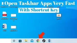 How To Open Apps On Taskbar With Shortcut Keys in Windows 10 | Open Windows Taskbar Software