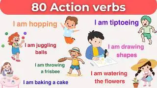 80 Action Verbs You Need to Know for English Speaking🔥 | Learn English Vocabulary
