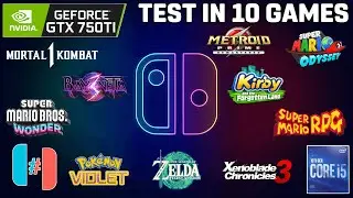 Testing 10 Switch Games on Ryujinx Emulator with GTX 750 Ti + i5 10400F