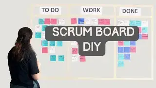 Building a scrum board - Quick and cheap way to track your goals