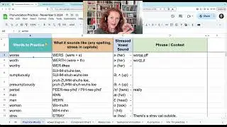 American English Pronunciation practice - November 5, 2024