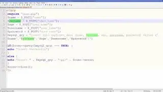 50 Android MySQL Database Tutorial 4   Insert Data in Mysql Database using Registration Form