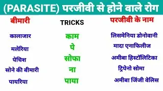 परजीवी(PARASITE) के द्वारा होने वाला रोग