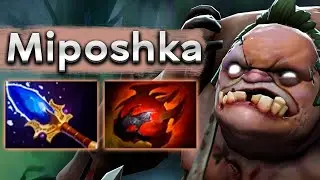 Мипошка на Пудже против Яторо! - Miposhka Pudge 7.34 DOTA 2