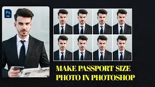 PASSPORT SIZE PHOTO IN PHOTOSHOP JUST 2 CLICKS