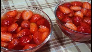 Желе из свежей клубники