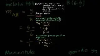 Pada segitiga ABC, koordinat titik A (5, 3... | PBT Matematika  | Kelas 8 | 4 | Matematika