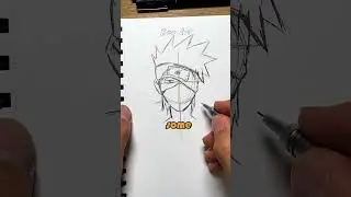 [TUTORIAL] How to Draw KAKASHI 🥶✍️ - Naruto Shippuden 
