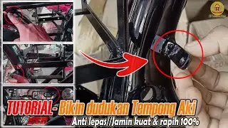TUTORIAL BIKIN DUDUKAN TEMPONG AKI- Anti lepas//jamin kuat dan rapih 100%