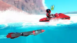 Human Guided TORPEDOES vs JET SKI (and Battleship)