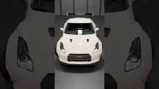 Nissan gtr car animation #shorts #blender #3d #gtr #animaton  #blenderforbegginer #3danimation
