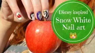 Disney Inspired Snow White Nail Art Tutorial