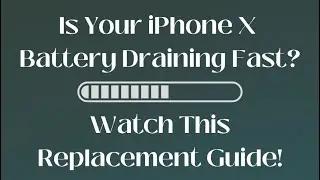 Got 10 minutes to spare? Curious to see how an iPhone X battery replacement is done?