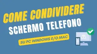 Come CONDIVIDERE LO SCHERMO DEL TELEFONO SUL PC e CONTROLLARLO CON MOUSE E TASTIERA (Windows/Mac)