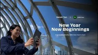 Sarah Tan x Adobe Aero: New Year's AR Card