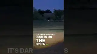 ⛳️Golfing in the dark🔦#grinding #golf #golflife #rap #putting #afterdark #commitment