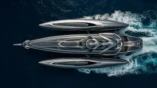 The Futuristic Luxury Trimaran Yachts Concept | Art AI