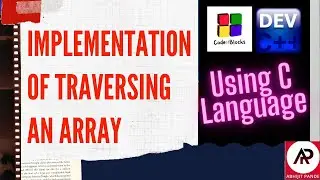 Program for Traversing an Array