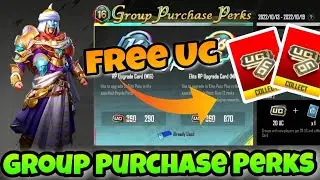 Group Purchase Perks New Event | Upgrade  Royal Pass Only 290 Uc | Explain Group Purchase Perk Event