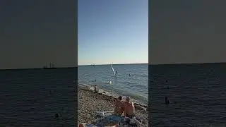 Анапа. Высокий берег. Пляж. Чёрное море. Отдых. Лето. Жара. Краснодарский край. 27 августа 2024 г.