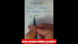 Logaritma Üstel Fonksiyon 💯🔥☑️