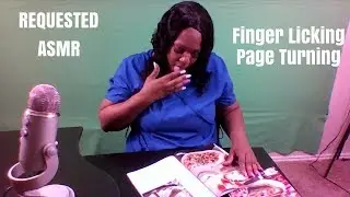 ASMR| REQUESTED| No Talking| Finger Licking| Page Turning