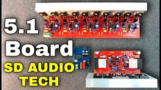Good quality 5.1 Amplifier board with X-Bass system sub filter board 