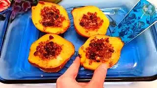 Ароматная Айва с Орехами, Запеченная в Духовке