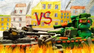 КВ-6 против немцев. Мультики про танки