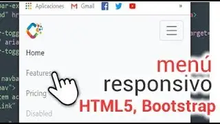 Menu responsivo Cómo crear menu responsivo con HTML5 y Bootstrap en 5 minutos