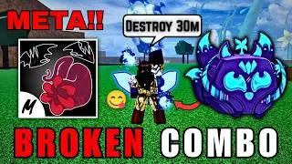 This Kitsune Combo Deletes 30M Players... | Blox Fruits PvP 💀