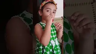 Funny Expression while Anamta is blowing Balloon 😅 #maccreations #anamta #shorts #shortsvideo