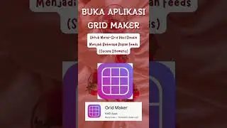 CARA MUDAH GRID DESAIN 18 PUZZLE FEEDS INSTAGRAM PAKE APLIKASI GRID MAKER #canva