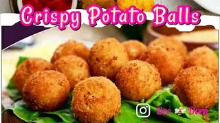 Crispy Potato Cheese Balls | Chicken Balls | Recipe By Bee 🐝 Oven