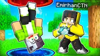 Minecraft MANHUNT ama PORTAL SİLAHI İLE TROLLEDİM!