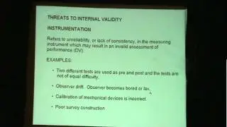 Internal Validity
