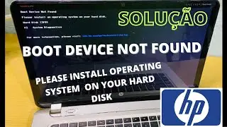 BOOT DEVICE not found please install an operating system on your HARD DISK (3F0) RESOLVIDO