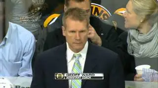 Boston Bruins Coach Throws Earpiece Into Fans Drink Blooper