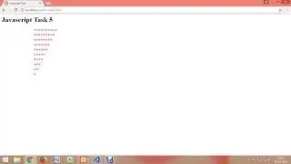 JavaScript  pyramid pattern program task 5