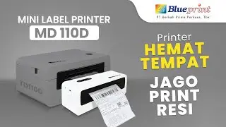 Mini Label Printer JAGO Print Resi & Hemat Tempat Unboxing & Tutorial Blueprint MD110D | BPVID#260