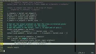 Implement 1D convolution, part 7: Weight gradient and input gradient