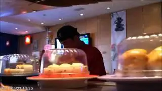 Lunch today - Sushi bar Stop Motion 20110623